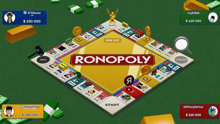 Ronopoly Board Map